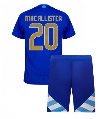 Argentina Alexis Mac Allister #20 Replika Babytøj Udebanesæt Børn Copa America 2024 Kortærmet (+ Korte bukser)